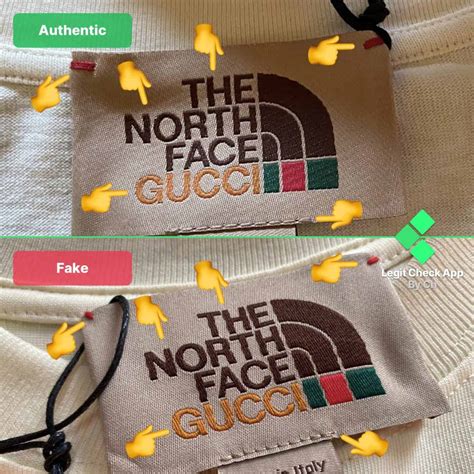 the north face gucci shirt fake vs real|north face gucci for sale.